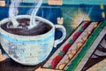 Mural downtown Halifax cupÃÂ of coffee